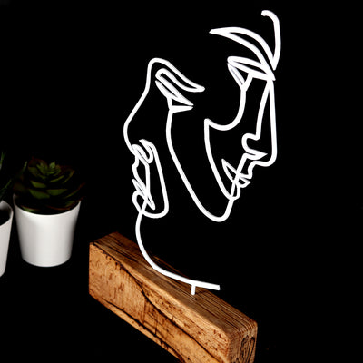 Bystag metal ahşap dekoratif masa süs dekoru-raf dekoru-hediyelik aksesuar-biblo-raf için süs- Bystag metal wood decorative desk ornament-ornamental decor- wood metal decor