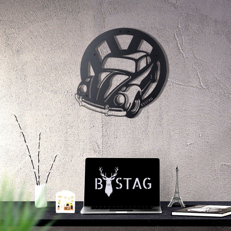 Bystag metal dekoratif duvar aksesuarı beetle- Bystag metal wall art-wall art-wall decor-metal wall decor-beetle