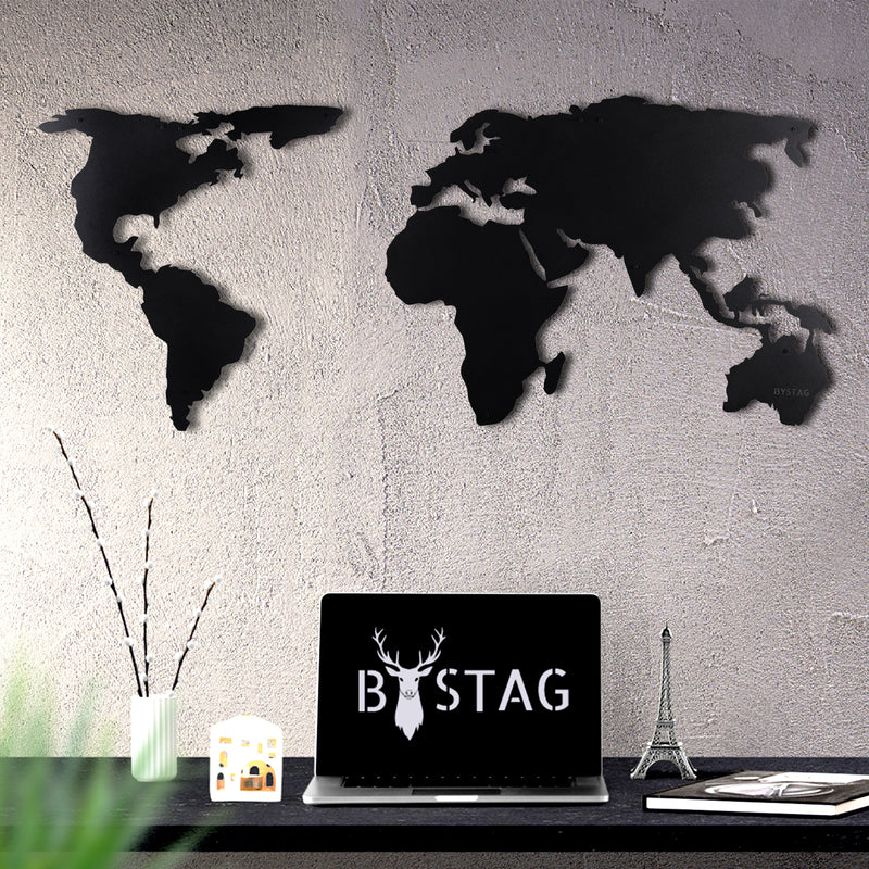 world map wall art decor for home or office