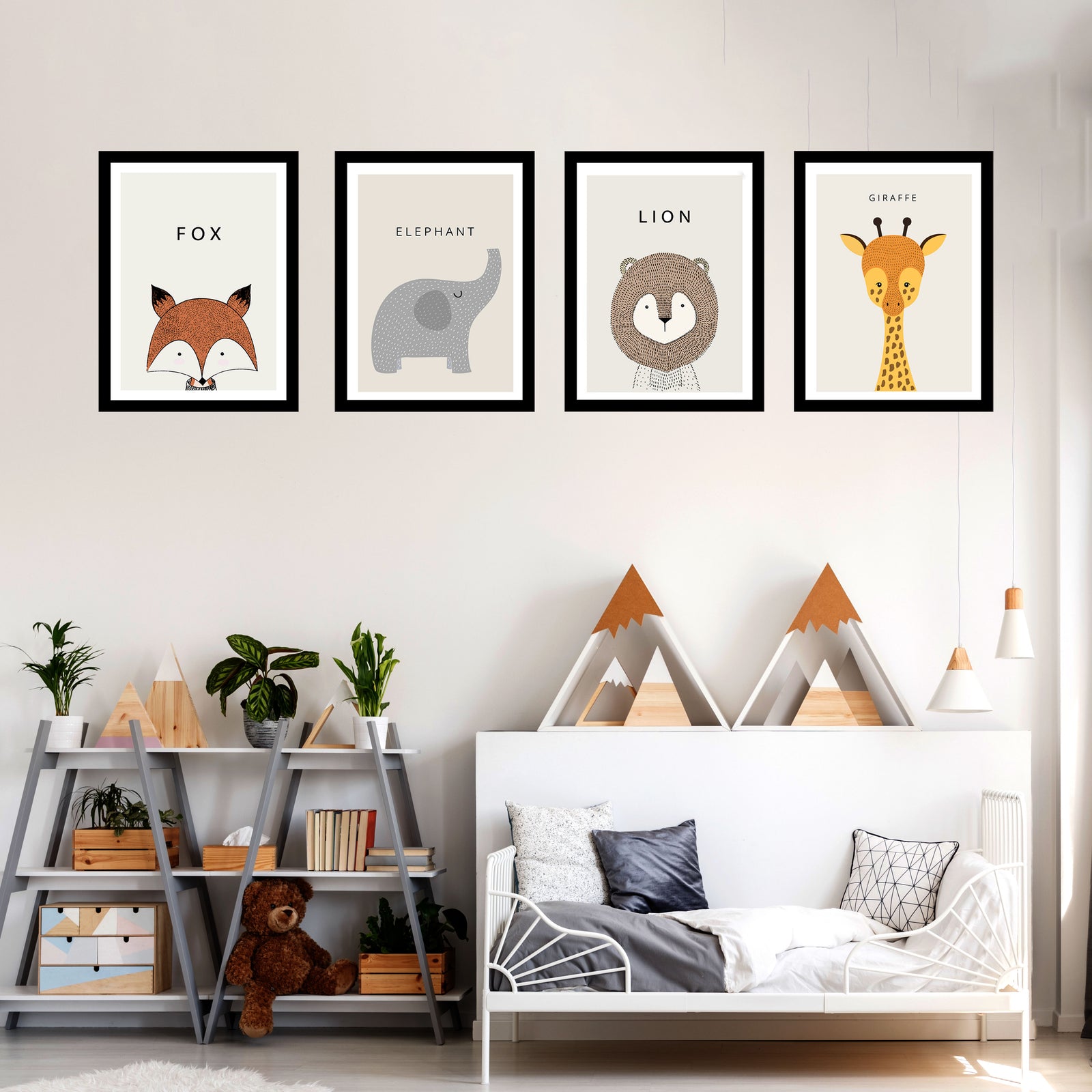 POSTER SET BABY ANIMALS SET 4'LÜ