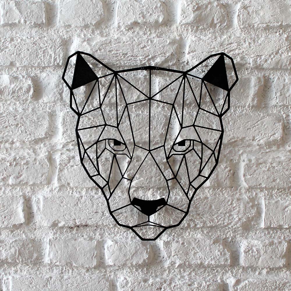 Bystag metal dekoratif duvar aksesuarı puma- Bystag metal wall art-wall art-wall decor-metal wall decor-puma