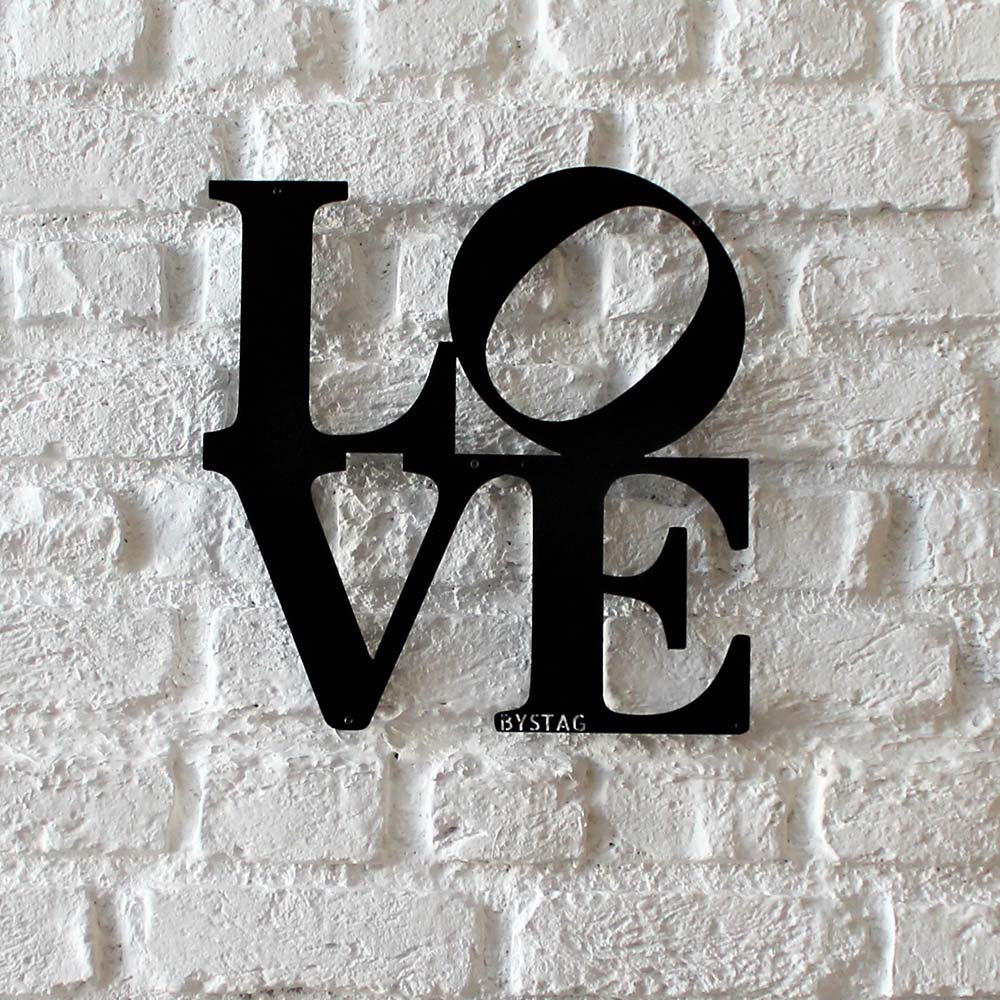 Bystag metal dekoratif duvar aksesuarı aşk- Bystag metal wall art-wall art-wall decor-metal wall decor-love