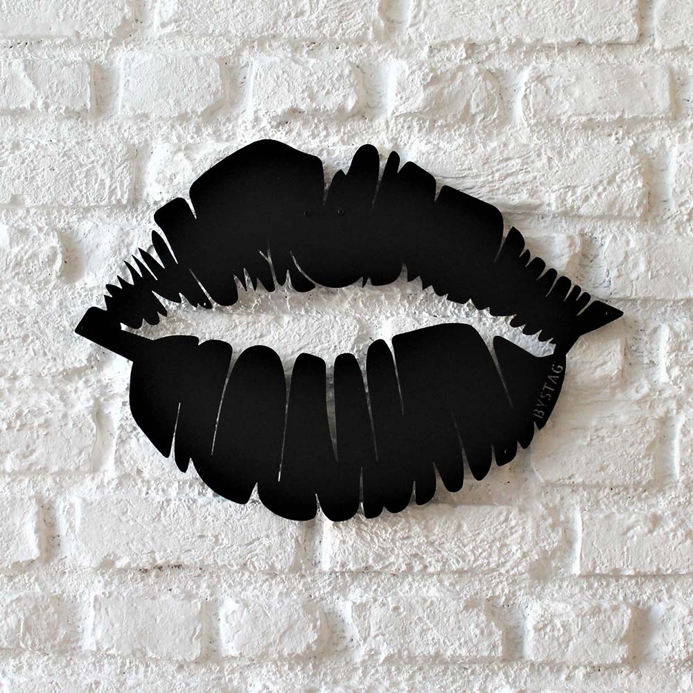 Bystag metal dekoratif duvar aksesuarı dudak- Bystag metal wall art-wall art-wall decor-metal wall decor-lip