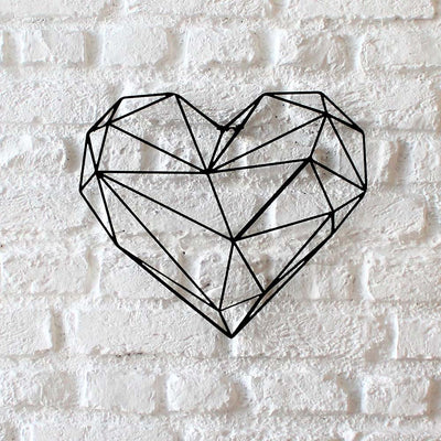 Bystag metal dekoratif duvar aksesuarı kalp- Bystag metal wall art-wall art-wall decor-metal wall decor-heart
