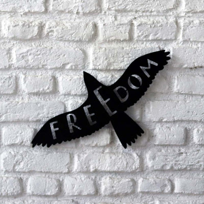 Bystag metal dekoratif duvar aksesuarı freedom-kuş- Bystag metal wall art-wall art-wall decor-metal wall decor-freedom-bird