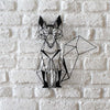 Bystag metal dekoratif duvar aksesuarı tilki- Bystag metal wall art-wall art-wall decor-metal wall decor-fox