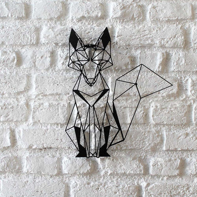 Bystag metal dekoratif duvar aksesuarı tilki- Bystag metal wall art-wall art-wall decor-metal wall decor-fox