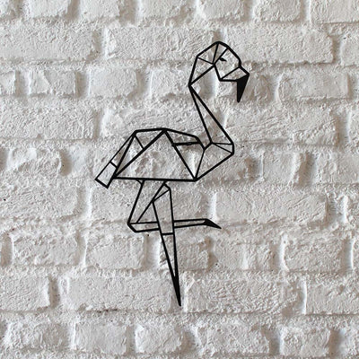 Bystag metal dekoratif duvar aksesuarı flamingo- Bystag metal wall art-wall art-wall decor-metal wall decor-flamingo