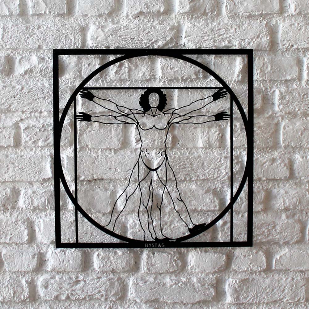 Bystag metal dekoratif duvar aksesuarı da vinci- Bystag metal wall art-wall art-wall decor-metal wall decor-da vinci