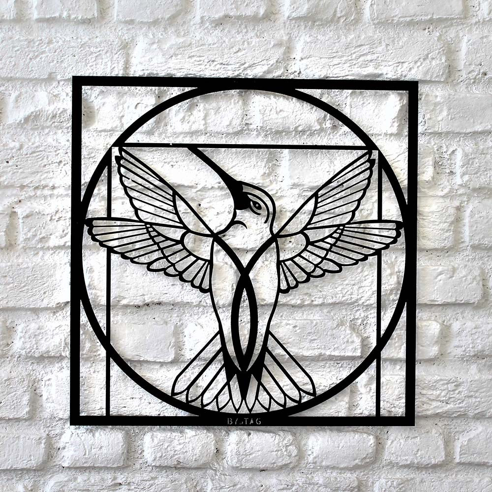 Bystag metal dekoratif duvar aksesuarı da vinci- Bystag metal wall art-wall art-wall decor-metal wall decor-da vinci
