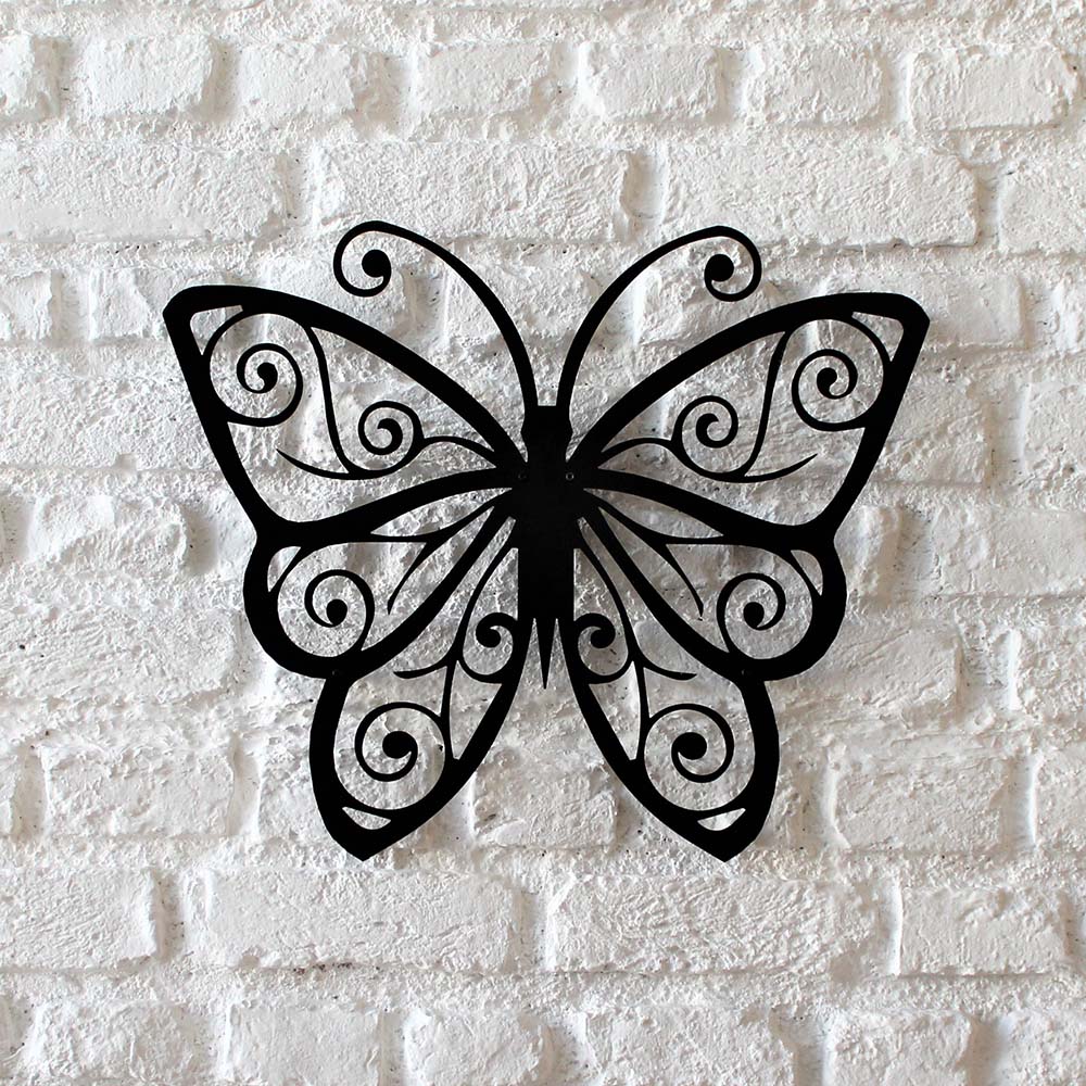 Bystag metal dekoratif duvar aksesuarı kelebek- Bystag metal wall art-wall art-wall decor-metal wall decor-butterfly