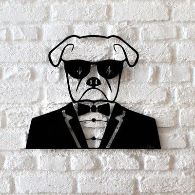 Bystag metal dekoratif duvar aksesuarı köpek- Bystag metal wall art-wall art-wall decor-metal wall decor-dog