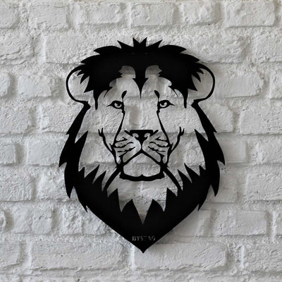 Bystag metal dekoratif duvar aksesuarı aslan- Bystag metal wall art-wall art-wall decor-metal wall decor-lion