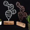 Bystag metal ahşap dekoratif masa süs dekoru-raf dekoru-hediyelik aksesuar-biblo-raf için süs-kaktüs- Bystag metal wood decorative desk ornament-ornamental decor- wood metal decor-cactus