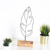 Bystag metal ahşap dekoratif masa süs dekoru-raf dekoru-hediyelik aksesuar-biblo-raf için süs-tüy- Bystag metal wood decorative desk ornament-ornamental decor- wood metal decor-feather