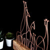 Bystag metal ahşap dekoratif masa süs dekoru-raf dekoru-hediyelik aksesuar-biblo-raf için süs-zürafa- Bystag metal wood decorative desk ornament-ornamental decor- wood metal decor-giraffe