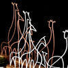 Bystag metal ahşap dekoratif masa süs dekoru-raf dekoru-hediyelik aksesuar-biblo-raf için süs-zürafa- Bystag metal wood decorative desk ornament-ornamental decor- wood metal decor-giraffe