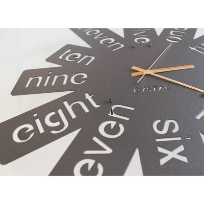 Bystag Metal decorative Wall clock Letters-Bystag Büyük saat - Bystag Metal dekoratif Duvar Saati Harfler- Bystag Big Clock