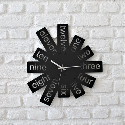 Bystag Metal decorative Wall clock Letters-Bystag Büyük saat - Bystag Metal dekoratif Duvar Saati Harfler- Bystag Big Clock