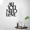 Bystag metal dekoratif duvar aksesuarı all you need is love- Bystag metal wall art-wall art-wall decor-metal wall decor-all you need is love