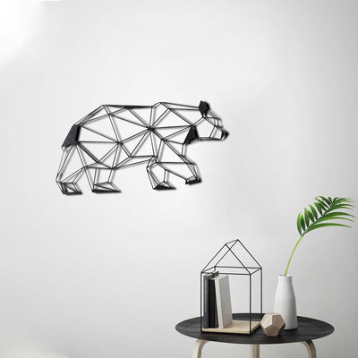Bystag metal dekoratif duvar aksesuarı ayı- Bystag metal wall art-wall art-wall decor-metal wall decor-bear