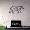 Bystag metal dekoratif duvar aksesuarı ayı- Bystag metal wall art-wall art-wall decor-metal wall decor-bear