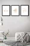 POSTER BABY GIRL 3'LÜ SET