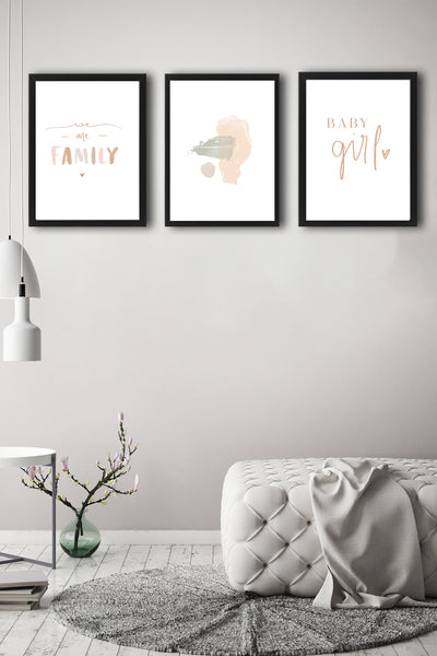 POSTER BABY GIRL 3'LÜ SET