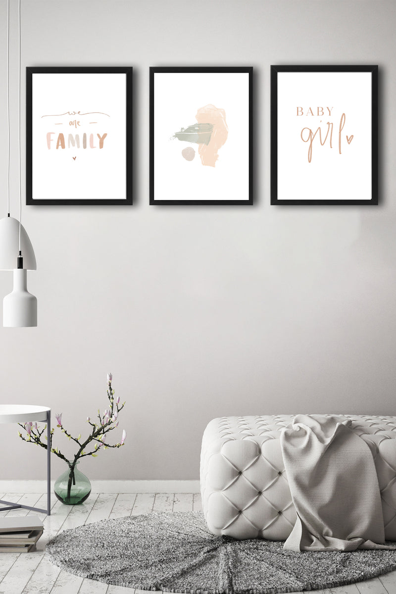 POSTER BABY GIRL 3'LÜ SET