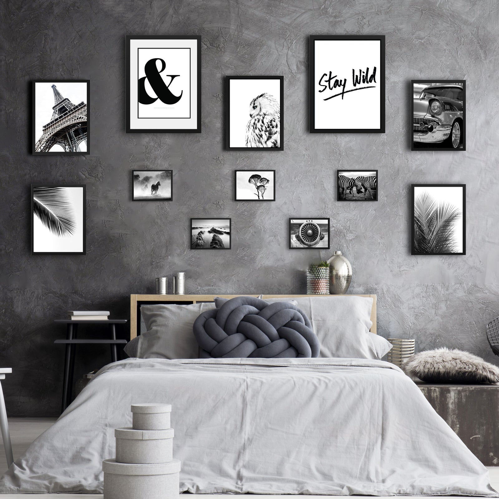 POSTER SET BLACK AND WHITE SET 12'Lİ