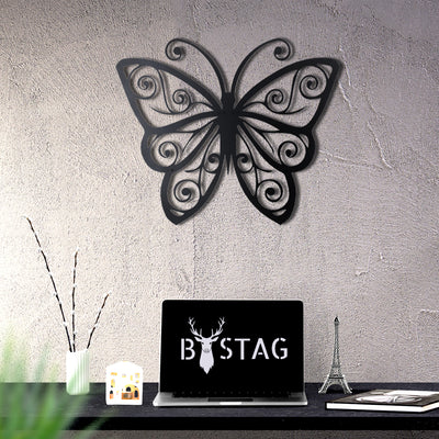 Bystag metal dekoratif duvar aksesuarı kelebek- Bystag metal wall art-wall art-wall decor-metal wall decor-butterfly
