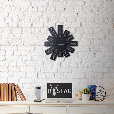 Bystag Metal decorative Wall clock Letters-Bystag Büyük saat - Bystag Metal dekoratif Duvar Saati Harfler- Bystag Big Clock