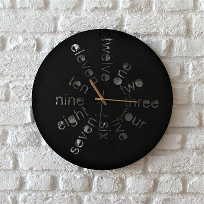 Bystag Metal decorative Wall clock Letters-Bystag Büyük saat - Bystag Metal dekoratif Duvar Saati Harfler- Bystag Big Clock