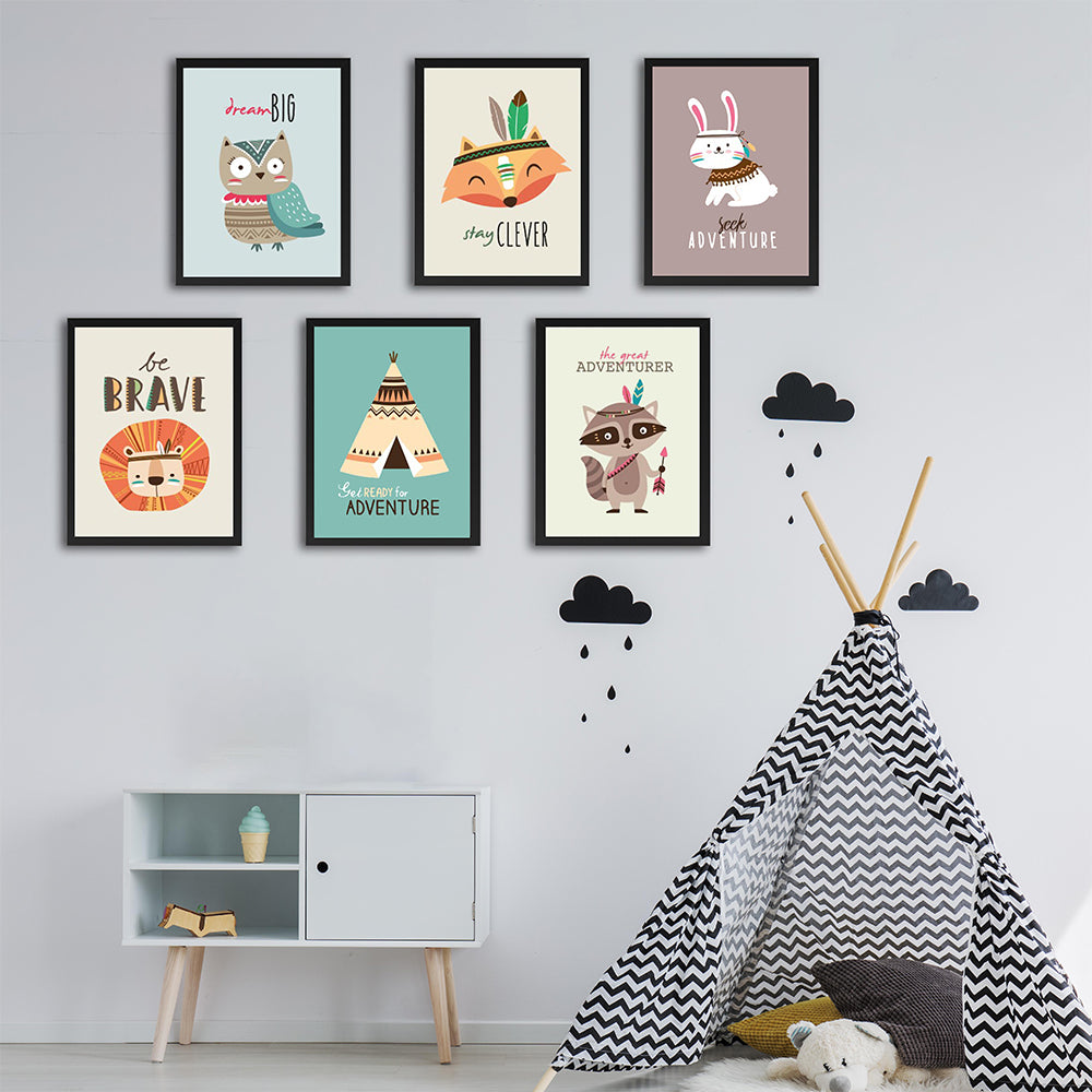 POSTER SET INDIAN SET 6'LI