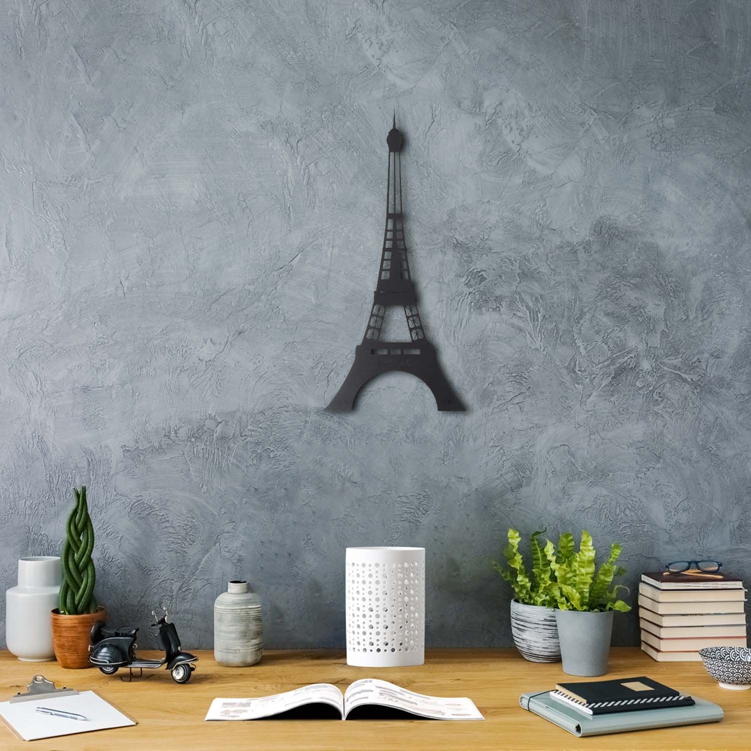 Bystag metal dekoratif duvar aksesuarı eiffel- Bystag metal wall art-wall art-wall decor-metal wall decor-eiffel
