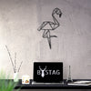 Bystag metal dekoratif duvar aksesuarı flamingo- Bystag metal wall art-wall art-wall decor-metal wall decor-flamingo