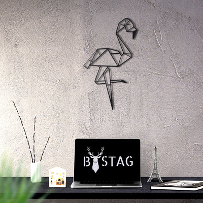 Bystag metal dekoratif duvar aksesuarı flamingo- Bystag metal wall art-wall art-wall decor-metal wall decor-flamingo