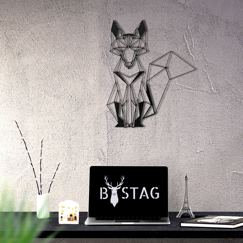 Bystag metal dekoratif duvar aksesuarı tilki- Bystag metal wall art-wall art-wall decor-metal wall decor-fox