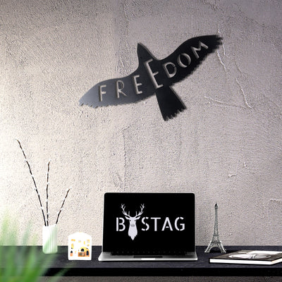 Bystag metal dekoratif duvar aksesuarı freedom-kuş- Bystag metal wall art-wall art-wall decor-metal wall decor-freedom-bird
