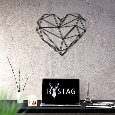 Bystag metal dekoratif duvar aksesuarı kalp- Bystag metal wall art-wall art-wall decor-metal wall decor-heart