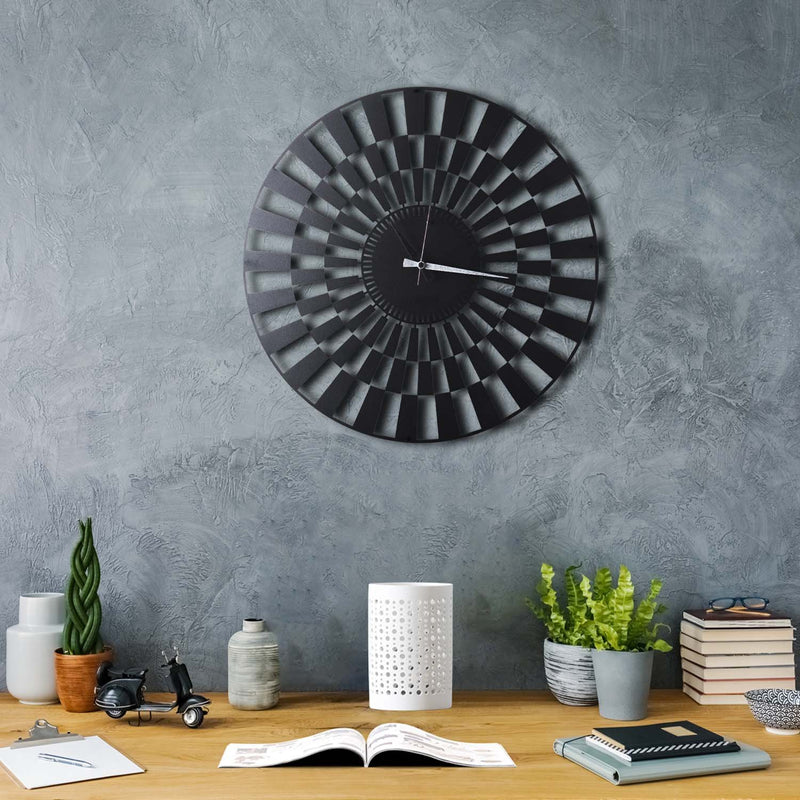 Bystag Metal decorative Wall clock İllusion -Bystag Büyük saat - Bystag Metal dekoratif Duvar Saati İlüzyon- Bystag Big Clock
