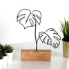 Bystag metal ahşap dekoratif masa süs dekoru-raf dekoru-hediyelik aksesuar-biblo-raf için süs-yapraklar- Bystag metal wood decorative desk ornament-ornamental decor- wood metal decor