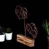 Bystag metal ahşap dekoratif masa süs dekoru-raf dekoru-hediyelik aksesuar-biblo-raf için süs-yapraklar- Bystag metal wood decorative desk ornament-ornamental decor- wood metal decor