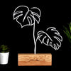 Bystag metal ahşap dekoratif masa süs dekoru-raf dekoru-hediyelik aksesuar-biblo-raf için süs-yapraklar- Bystag metal wood decorative desk ornament-ornamental decor- wood metal decor