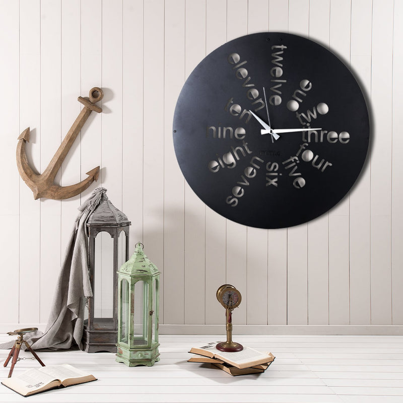 Bystag Metal decorative Wall clock Letters-Bystag Büyük saat - Bystag Metal dekoratif Duvar Saati Harfler- Bystag Big Clock