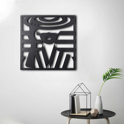 Bystag metal dekoratif duvar aksesuarı kadın- Bystag metal wall art-wall art-wall decor-metal wall decor-woman