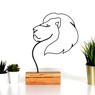 Bystag metal ahşap dekoratif masa süs dekoru-raf dekoru-hediyelik aksesuar-biblo-raf için süs- Bystag metal wood decorative desk ornament-ornamental decor- wood metal decor