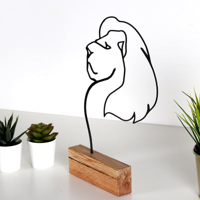 Bystag metal ahşap dekoratif masa süs dekoru-raf dekoru-hediyelik aksesuar-biblo-raf için süs- Bystag metal wood decorative desk ornament-ornamental decor- wood metal decor