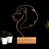 Bystag metal ahşap dekoratif masa süs dekoru-raf dekoru-hediyelik aksesuar-biblo-raf için süs- Bystag metal wood decorative desk ornament-ornamental decor- wood metal decor