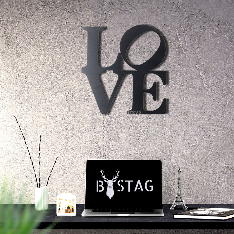 Bystag metal dekoratif duvar aksesuarı aşk- Bystag metal wall art-wall art-wall decor-metal wall decor-love